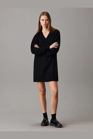 Calvin Klein Sukienka z miękkiej dzianiny z domieszką wełny