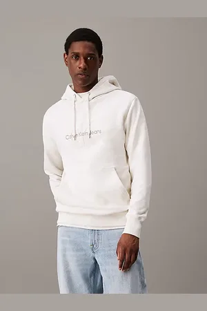 Calvin Klein Bluza z kapturem i szenilowym monogramem