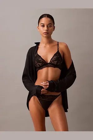 Calvin Klein Koronkowy biustonosz trójkątny
