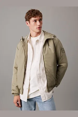 Calvin Klein Ocieplana kurtka z kapturem z nylonu