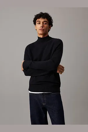 Calvin Klein Sweter wełniany z półgolfem