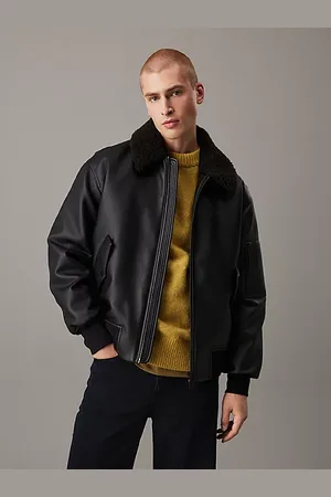 Calvin Klein Kurtka pilotka ze sztucznej skóry