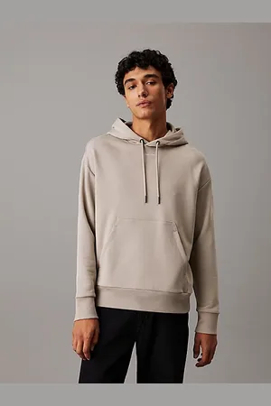 Calvin Klein Swobodna bluza z kapturem z modalu frotte