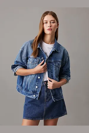 Calvin Klein Kurtka dżinsowa o pudełkowym kroju