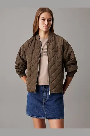 Calvin Klein Swobodna pikowana bomberka