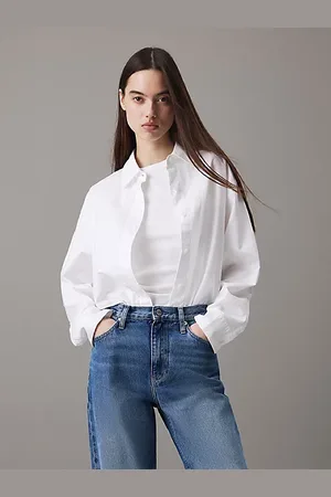 Calvin Klein Swobodna koszula z bawełny oxfordzkiej