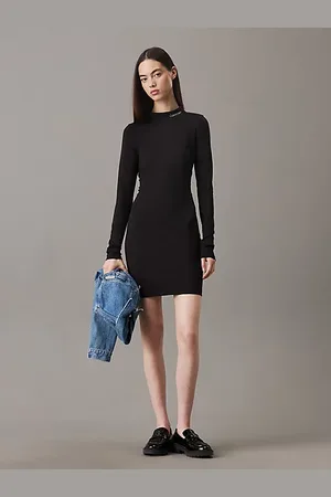 Calvin Klein Sukienka z długim rękawem z dżerseju Milano