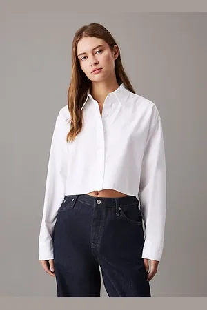 Calvin Klein Krótka koszula z bawełny oxfordzkiej