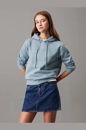 Calvin Klein Polarowa bluza z kapturem i logo