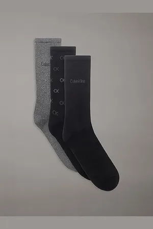 Calvin Klein Zestaw upominkowy 3 par metalicznych skarpet za kostkę