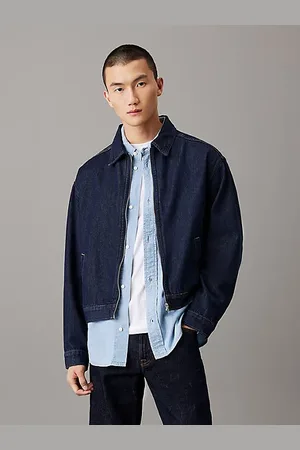 Calvin Klein Swobodna jeansowa kurtka na zamek