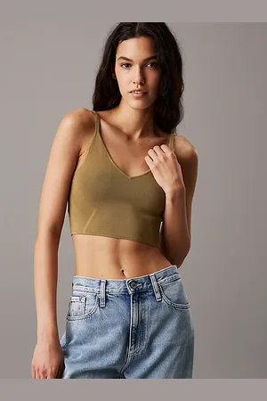 Calvin Klein Top bralette z dzianiny ze stretchem