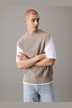 Calvin Klein Kamizelka z bawełny strukturalnej