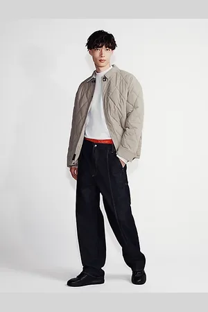 Calvin Klein Koszulka z grubej bawełny ze stójką