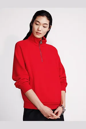 Calvin Klein Bluza polo z materiału frotte z zapięciem na zamek