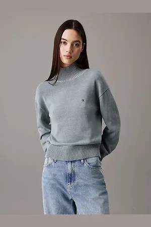 Calvin Klein Sweter z półgolfem z bawełny