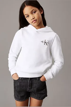 Calvin Klein Luźna dziecięca bluza z kapturem z logo