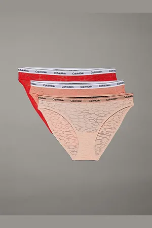Calvin Klein 3 pary fig z koronki