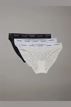 Calvin Klein 3 pary fig z koronki