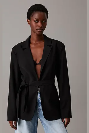 Calvin Klein Podróżna marynarka z twillu z paskiem