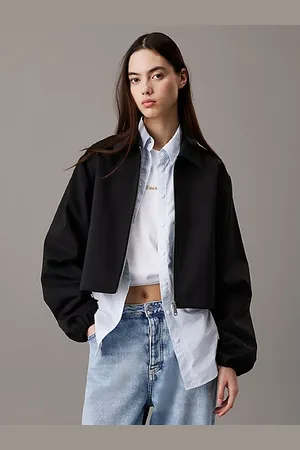 Calvin Klein Krótka kurtka z miękkiego nylonu technicznego