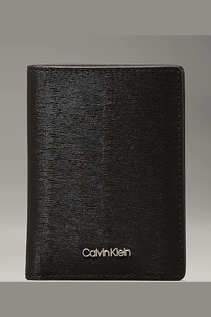Calvin Klein Skórzany składany portfel jednoczęściowy z blokadą RFID