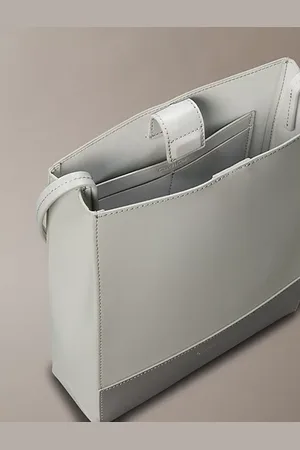 Calvin Klein Skórzana torba tote przez ramię
