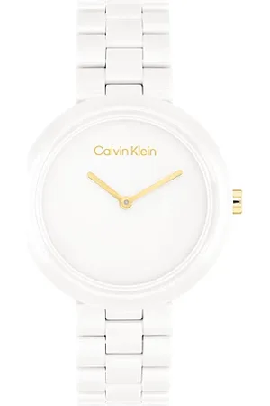 Calvin Klein Minimalistyczny zegarek ceramiczny