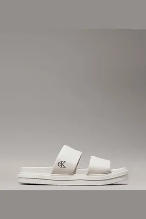 Calvin Klein Sandały z materiału płóciennego