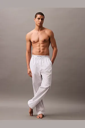 Calvin Klein Spodnie od piżamy z popeliny bawełnianej