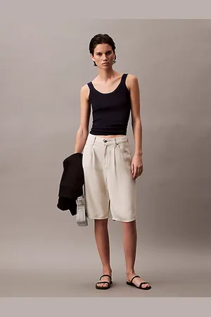 Calvin Klein Swobodne bermudy jeansowe