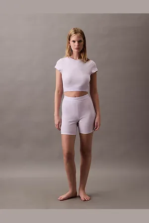 Calvin Klein Szorty po domu - Cotton Stretch Rib
