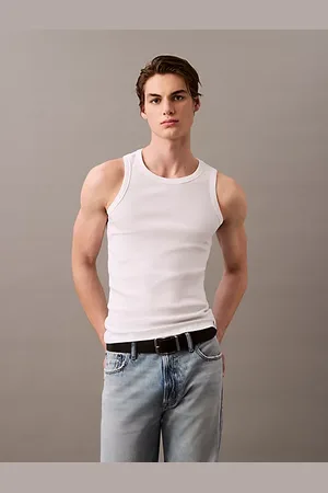 Calvin Klein Top bez rękawów po domu z bawełny ze stretchem