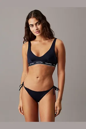 Calvin Klein Dół od bikini wiązany z boku - CK Meta Legacy
