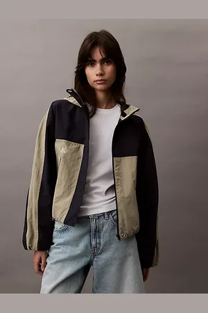 Calvin Klein Dwubarwna kurtka z nylonu ripstop