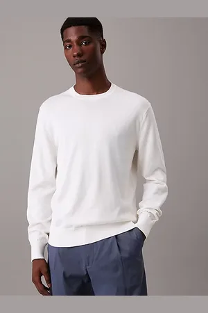 Calvin Klein Luksusowy bawełniany sweter