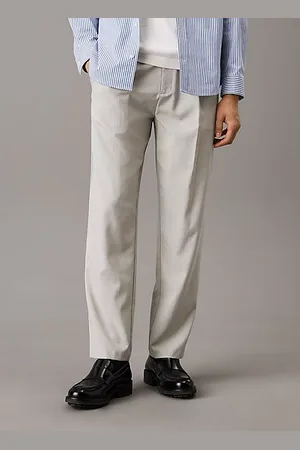 Calvin Klein Swobodne plisowane spodnie