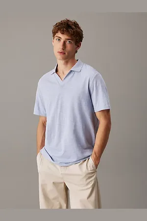 Calvin Klein Koszula polo z kubańskim kołnierzykiem