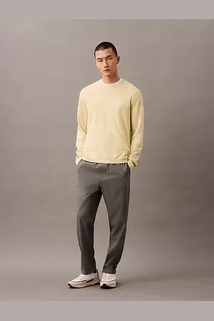 Calvin Klein Bluza z mieszanki lnu