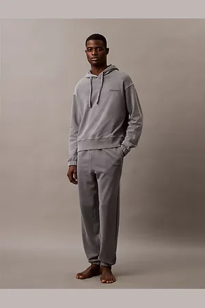 Calvin Klein Bluza z kapturem po domu z bawełny frotte