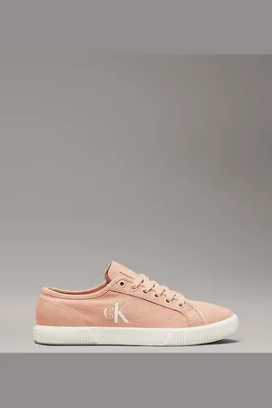 Calvin Klein Płócienne buty sportowe z niskim bieżnikiem