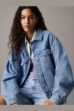 Calvin Klein Kurtka jeansowa o pudełkowym kroju