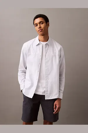 Calvin Klein Koszula oxford z aplikacją z logo