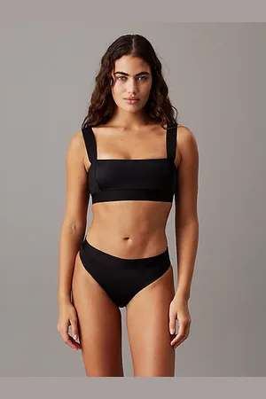 Calvin Klein Dół od bikini z wysokim stanem - CK Refined