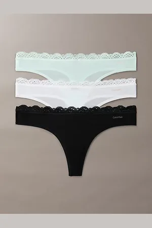 Calvin Klein Zestaw 3 sztuk stringów - Micro Stretch with Lace