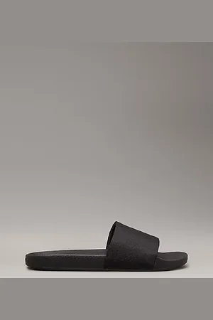 Calvin Klein Klapki z żakardu z logotypem