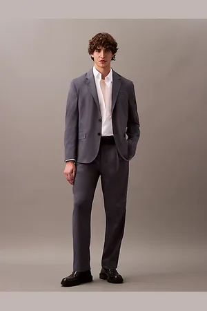 Calvin Klein Plisowane spodnie z materiału technicznego