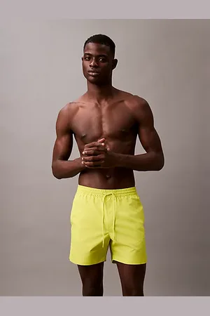 Calvin Klein Szorty kąpielowe o średniej długości ściągane sznureczkiem - Logo Tape