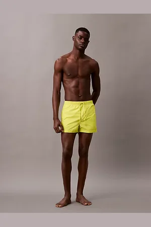 Calvin Klein Szorty kąpielowe o krótkiej długości ściągane sznureczkiem - Logo Tape