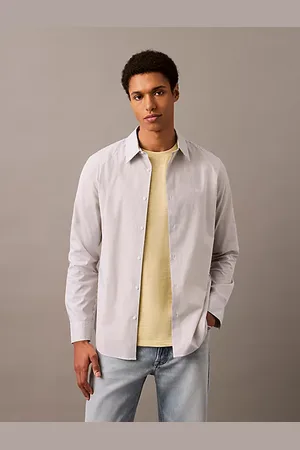Calvin Klein Wąska popelinowa koszulka polo w paski
